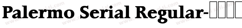 Palermo Serial Regular字体转换